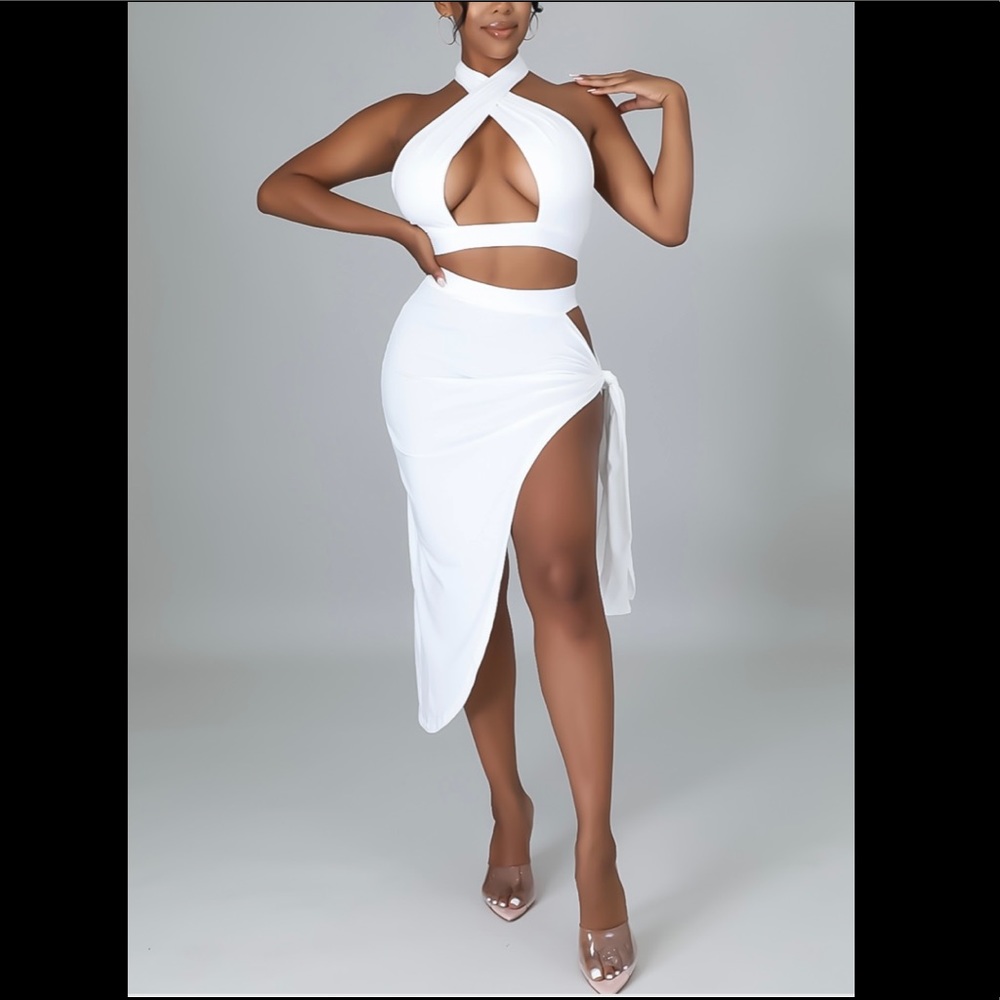 White Skirt Set